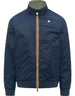 K-Way Giacca Arsene Cotton Double Green Lichen - Blue Insignia – vista principale – Master SKU KWAY_K8135PW_C44