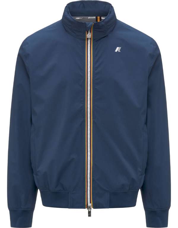 K-Way Giacca Arsene Stretch Dot Blue Insignia – vista principale – Master SKU KWAY_K3157BW_B67