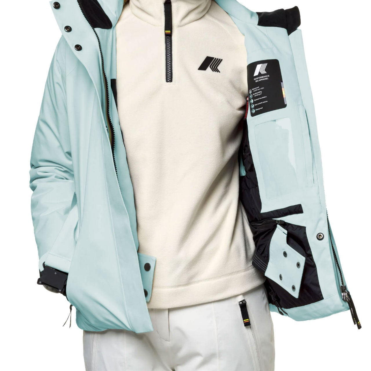 K-Way Giacca Da Sci Chevril Micro Twill 2 Layers Blue Avio – dettaglio prodotto 2 – Master SKU KWAY_K6123FW 130