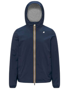 K-Way Giacca Jack Stretch Nylon Jersey Blue Insignia – vista principale – Master SKU KWAY_K3123UW_B67