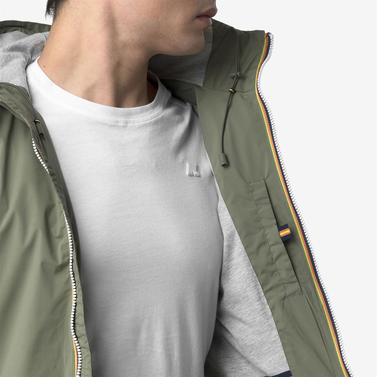 K-Way Giacca Jack Stretch Nylon Jersey Green Lichen – dettaglio prodotto 2 – Master SKU KWAY_K3123UW_V15