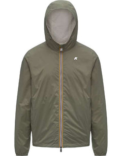 K-Way Giacca Jake Cotton Double Beige Lt - Green Lichen – vista principale – Master SKU KWAY_K51337W_B0L