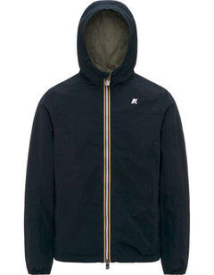 K-Way Giacca Jake Cotton Double Blue Depth - Green Lichen – vista principale – Master SKU KWAY_K51337W_B0T