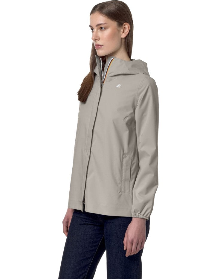 K-Way Giacca Marguerite Stretch Dot Beige Lt – dettaglio prodotto 6 – Master SKU KWAY_K31382W_634