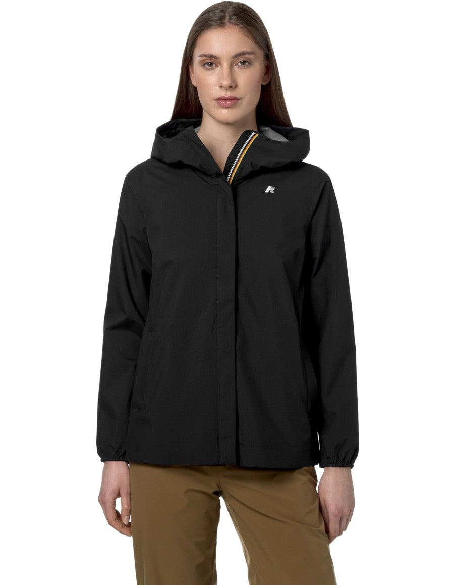 K-Way Giacca Marguerite Stretch Dot Black Pure – dettaglio prodotto 3 – Master SKU KWAY_K31382W_USY