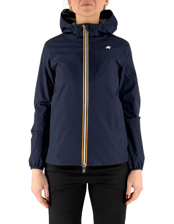 K-Way Giacca Marguerite Stretch Poly Jersey Blue Depth – vista principale – Master SKU KWAY_K8138PW_K89