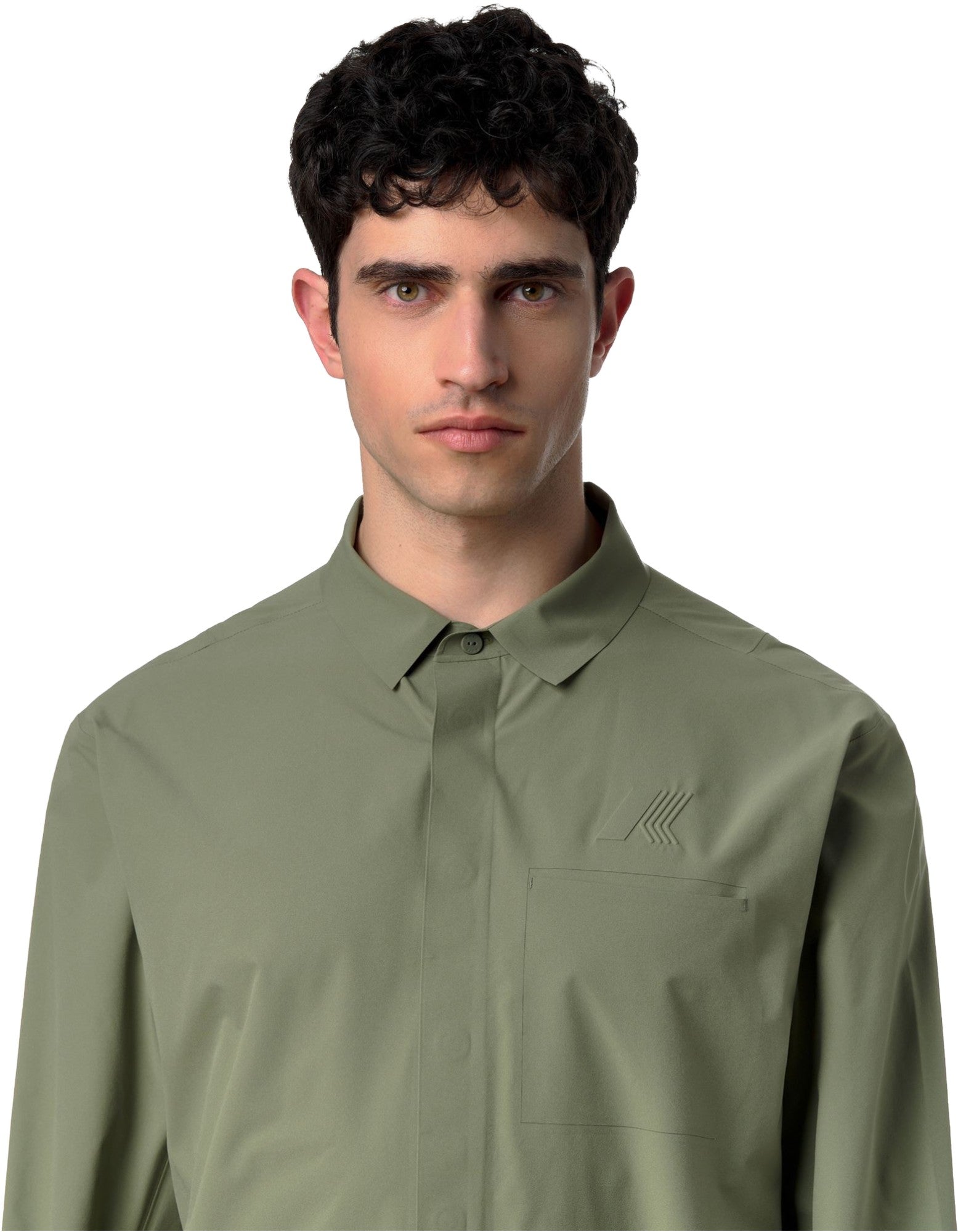 K-Way Giacca Overshirt Sharrie Tech Green Lichen – dettaglio prodotto 2 – Master SKU KWAY_K3134JW_V15