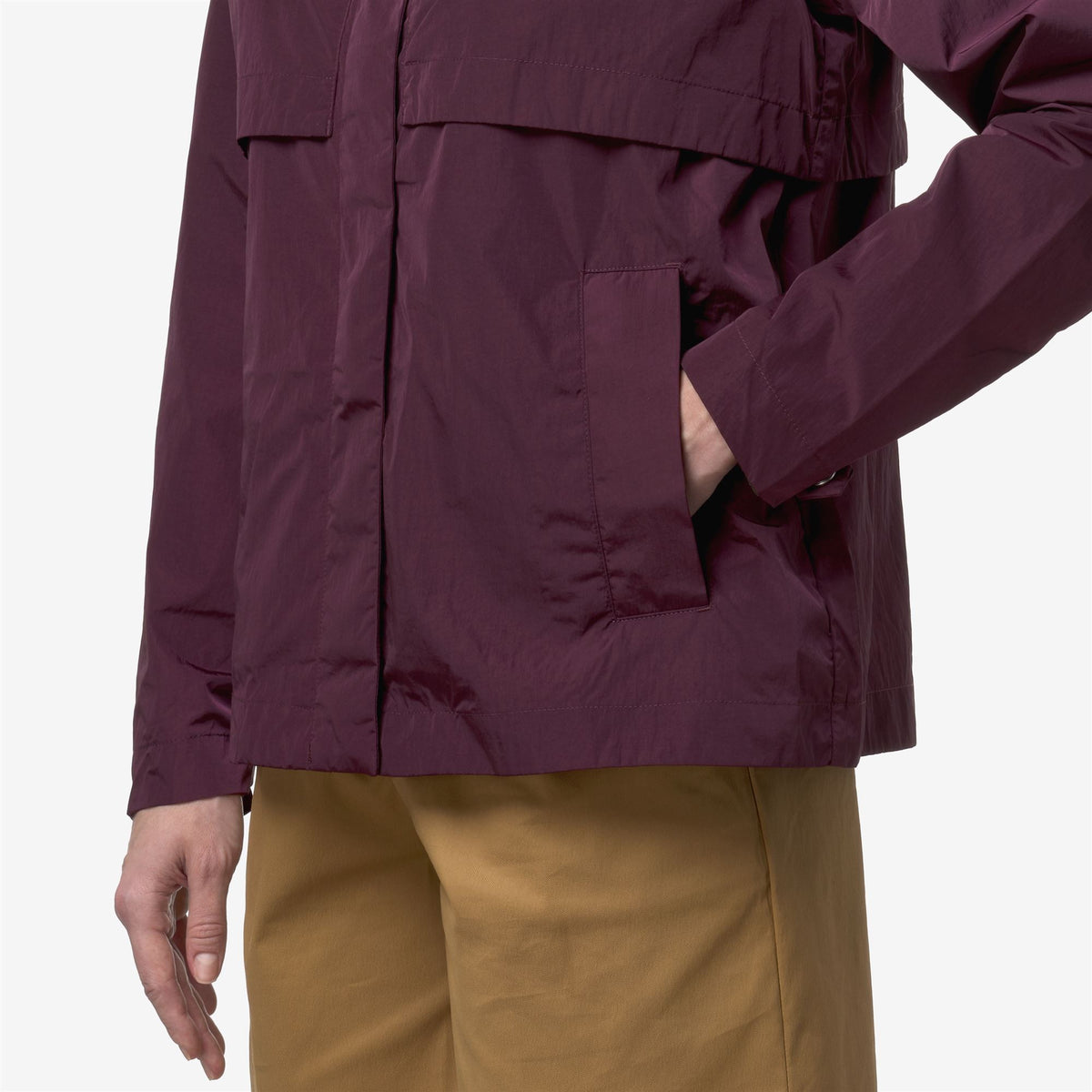K-Way Giacca Sophile Satin Glass Violet Mauve Wine – dettaglio prodotto 2 – Master SKU KWAY_K71432W_345