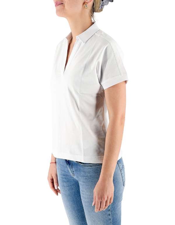 K-Way Polo Iselie Jersey White – dettaglio prodotto 3 – Master SKU KWAY_K5137PW_1