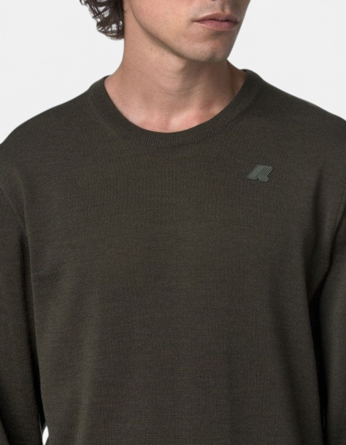 Maglione Sebastien Merino Green Blackish