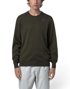 Maglione Sebastien Merino Green Blackish - dettaglio 4