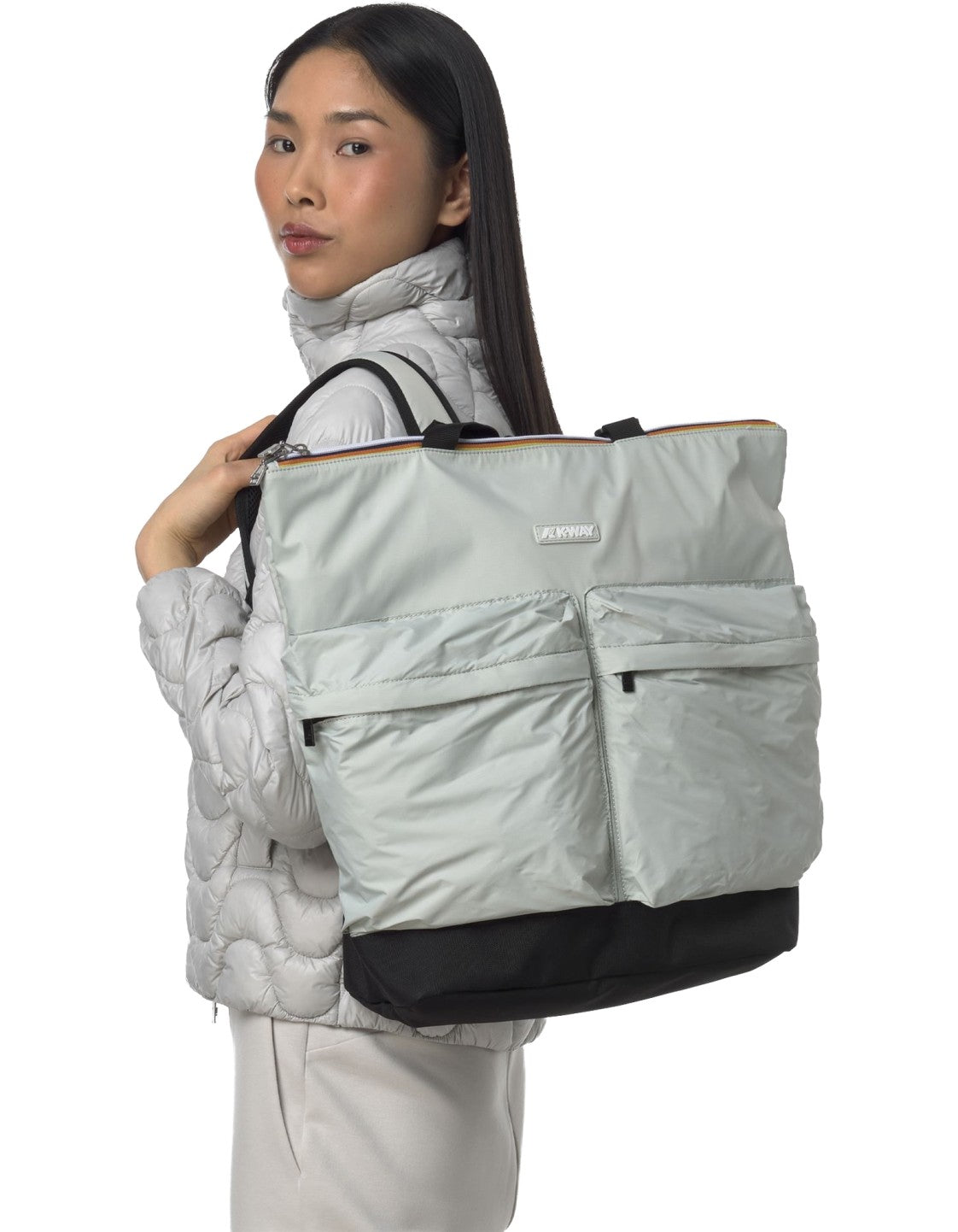 K-Way Shopping Bag Noam Beige Lt – dettaglio prodotto 4 – Master SKU KWAY_K71377W_634