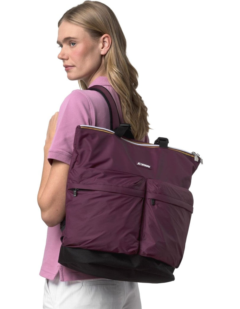 K-Way Shopping Bag Noam Violet Mauve Wine – dettaglio prodotto 4 – Master SKU KWAY_K71377W_345