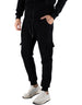 Ko Samui Basic Cargo Sweatpants Man Black – vista principale – Master SKU KSU_KPBW_BASIC_F5_BLACK