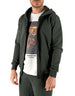 Ko Samui Felpa Con Zip e Cappuccio Verde – vista principale – Master SKU KSU_KHZX_ESSENTIAL_S6_VERDE