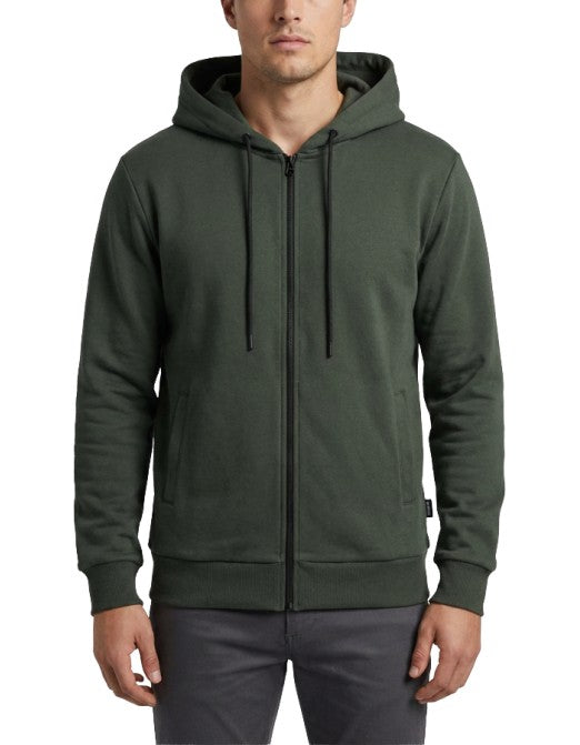 Ko Samui Felpa Con Zip e Cappuccio Verde – dettaglio prodotto 3 – Master SKU KSU_KHZX_ESSENTIAL_S6_VERDE