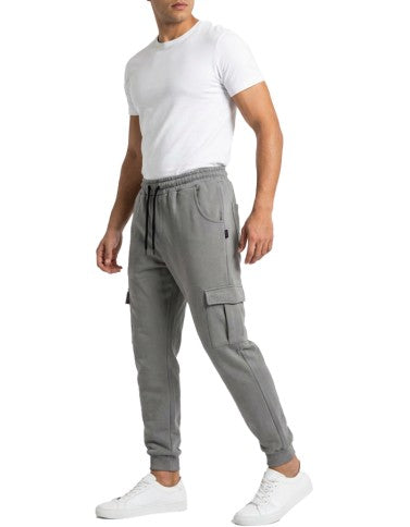 Ko Samui Pantalone In Felpa Cargo Regular Fit Ghiaccio – dettaglio prodotto 2 – Master SKU KSU_KPBX_ESSENTIAL_S6_GRIGIO
