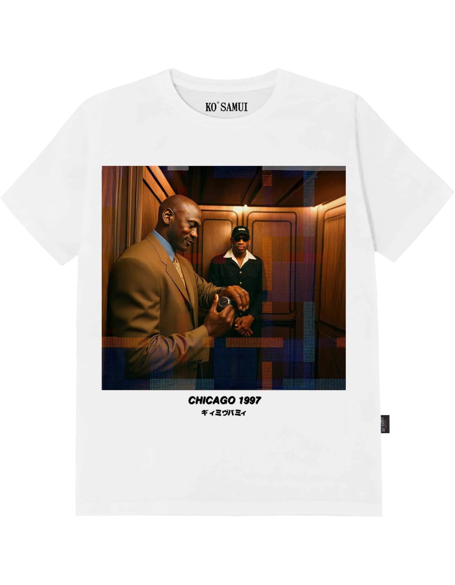 Ko Samui T-Shirt Uomo Chicago – dettaglio prodotto 2 – Master SKU KSU_KMTR_S788_CHICAGO_BIANCO