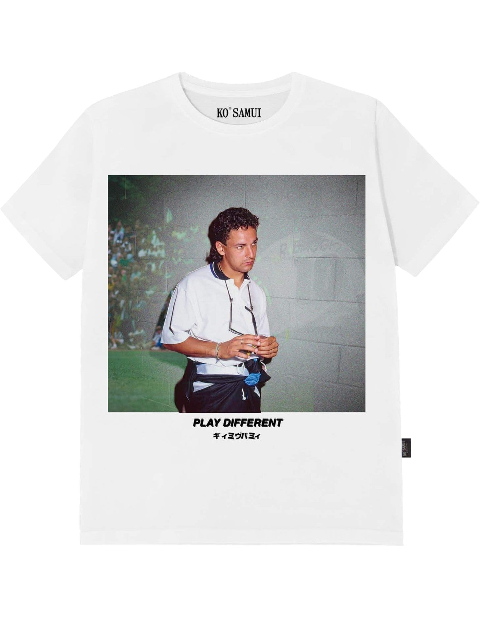Ko Samui T-Shirt Uomo Divin Codino – dettaglio prodotto 2 – Master SKU KSU_KMTR_S792_DIVIN_BIANCO