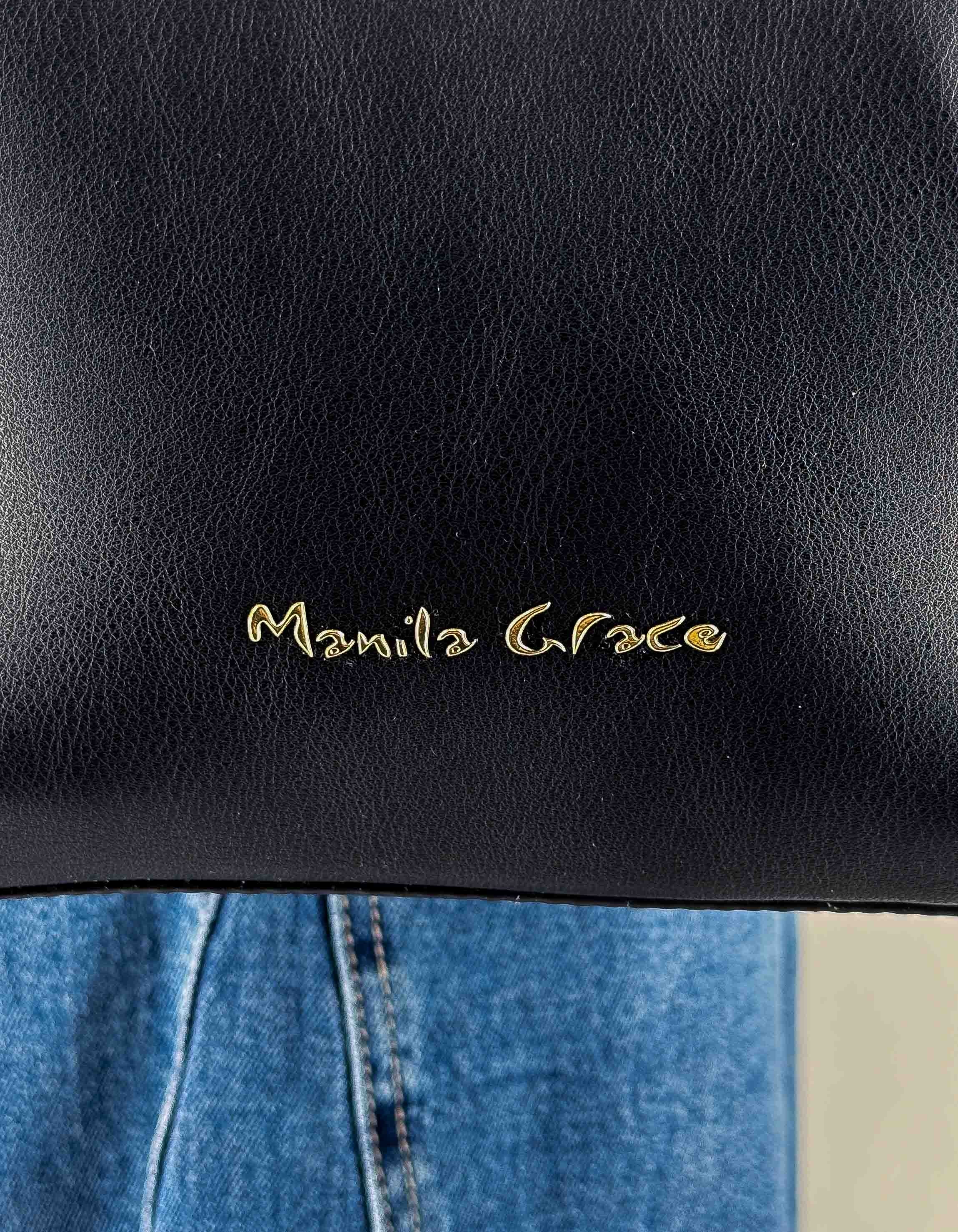 Manila Grace Borsa Tote Bag Piccola Nero Ma001 – dettaglio prodotto 3 – Master SKU MNG_B806EU_MA001_NERO