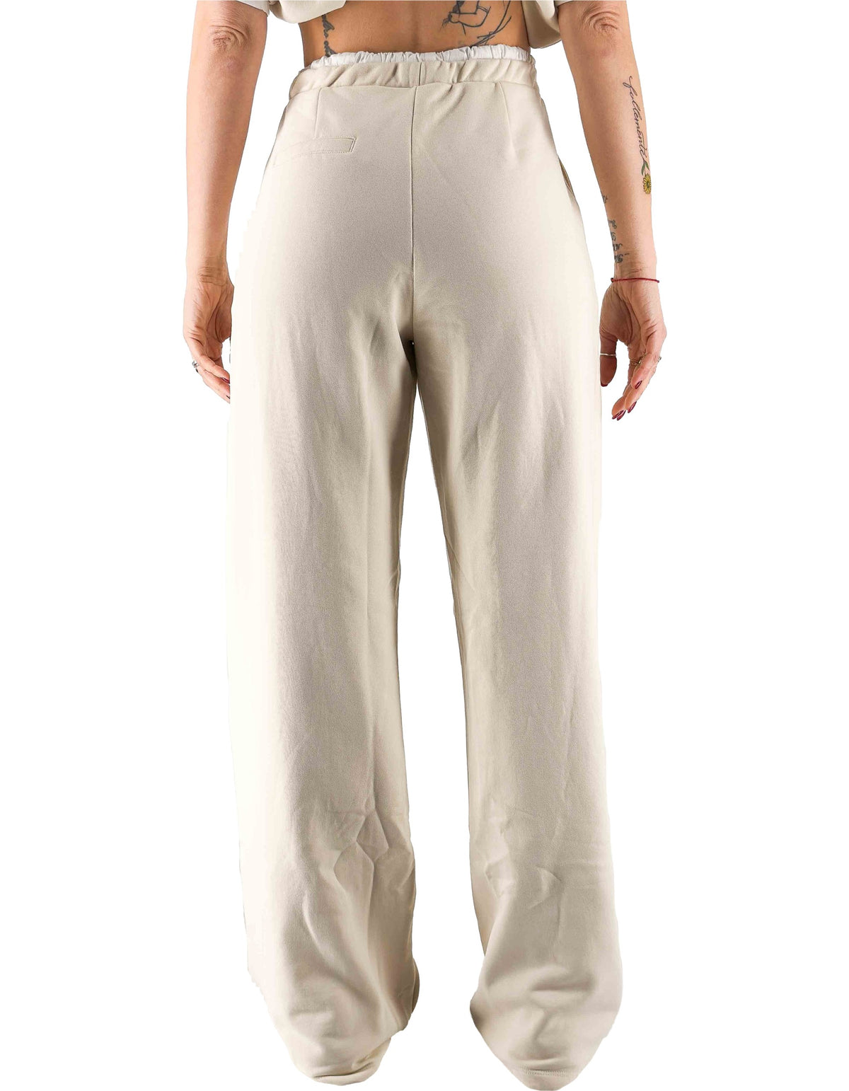 Manila Grace Pantalone Felpa Avorio Ma148 – dettaglio prodotto 3 – Master SKU MNG_P190CU_MA148_AVORIO