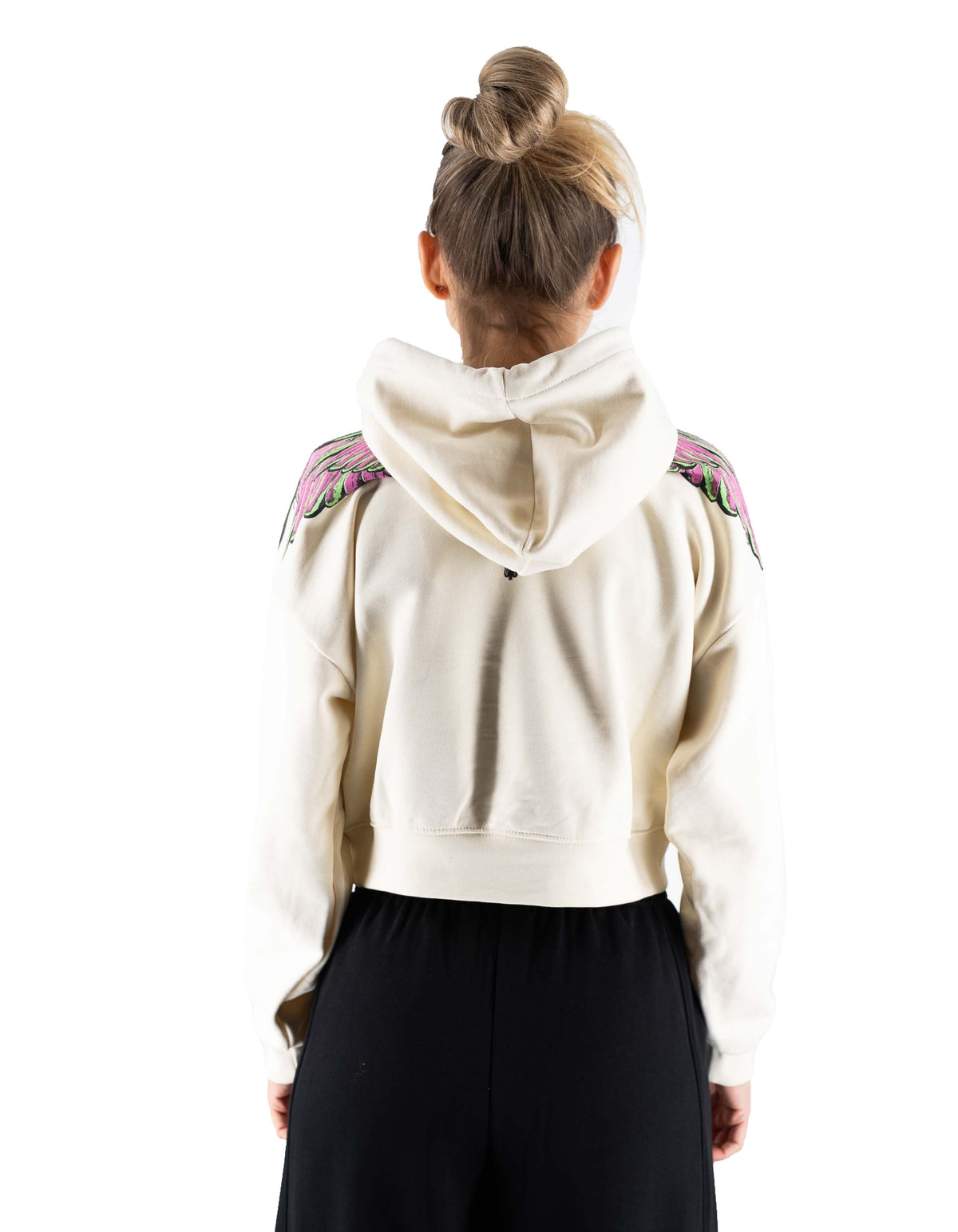 Marcelo Burlon - County Of Milan Felpa Con Cappuccio Latte-pink Wings – dettaglio prodotto 3 – Master SKU MBU_25ICM30000_LATTE-PINK_WINGS