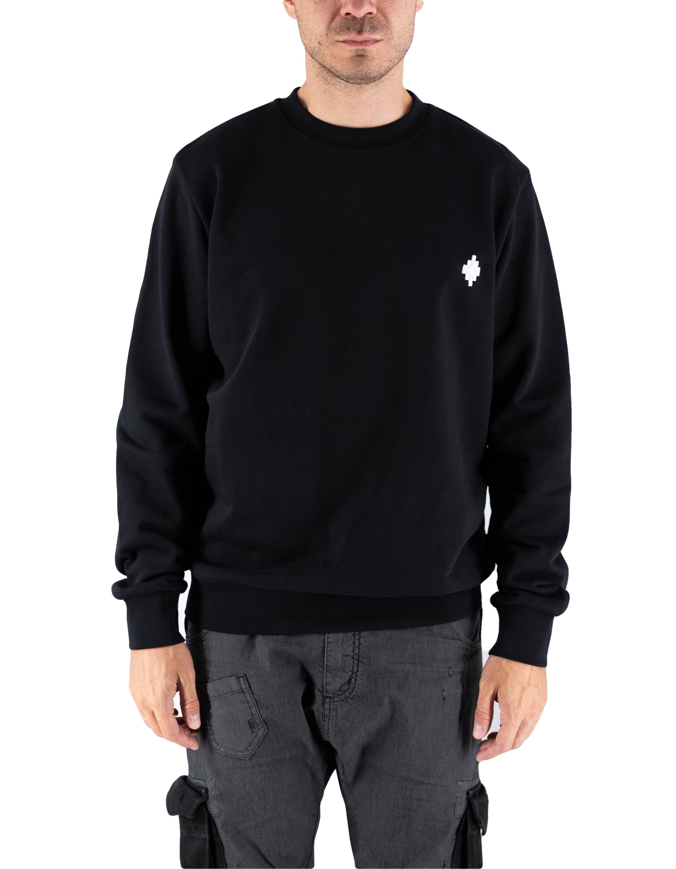 Marcelo Burlon - County Of Milan Felpa Girocollo Logo Man Nero/black – dettaglio prodotto 2 – Master SKU MBU_F5CAMASW010_110
