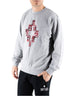 Marcelo Burlon - County Of Milan Felpa Girocollo Snake Grigio – vista principale – Master SKU MBU_F5CAMASW035_101