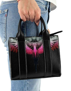 Marcelo Burlon - County Of Milan Mini Tote Bag black Bubble Wings – vista principale – Master SKU MBU_COMAS260451UNICA0909_UNICABLACK_BUBBLE_WINGS