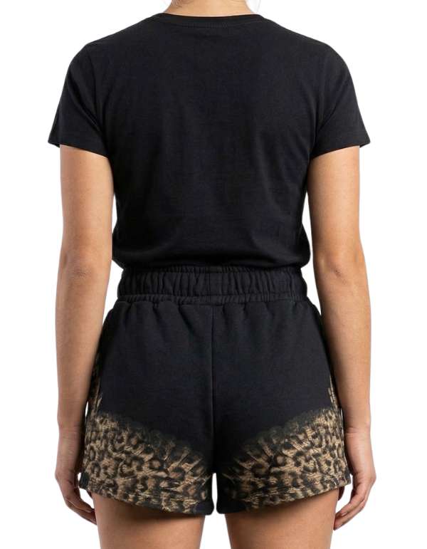 Marcelo Burlon - County Of Milan Shorts Donna Wings Leo In Cotone, Nero – dettaglio prodotto 2 – Master SKU MBU_26ECM30168_NERO