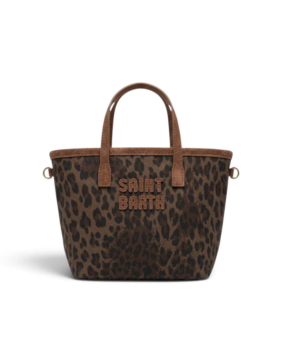 Borsa City Bag Mini Wax Dark Leopard MC2 Saint Barth - fronte