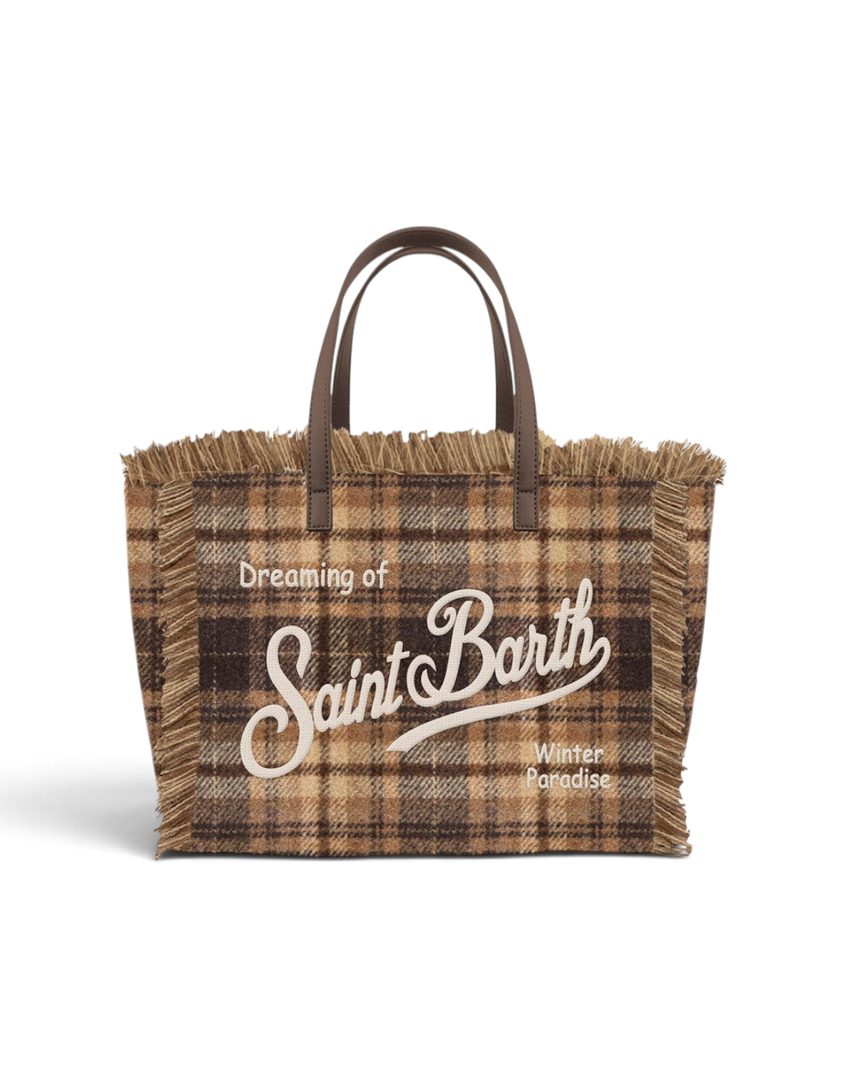 Borsa Colette Wool N Tartan 1812 MC2 Saint Barth - fronte