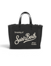 Borsa Colette Wool Rib nera MC2 Saint Barth - fronte