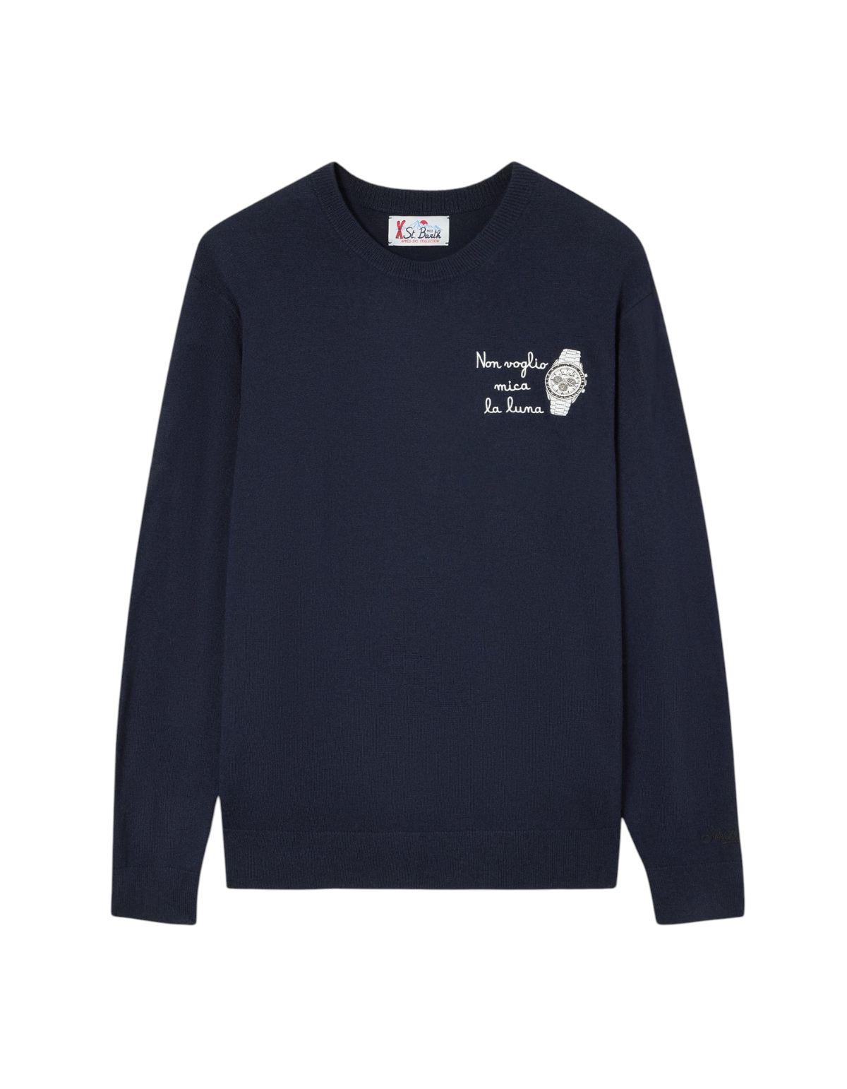 Maglione Heron Light Non Voglio Mica La Luna MC2 Saint Barth - fronte