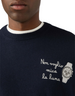 Maglione Heron Light Non Voglio Mica La Luna MC2 Saint Barth - dettaglio ricamo