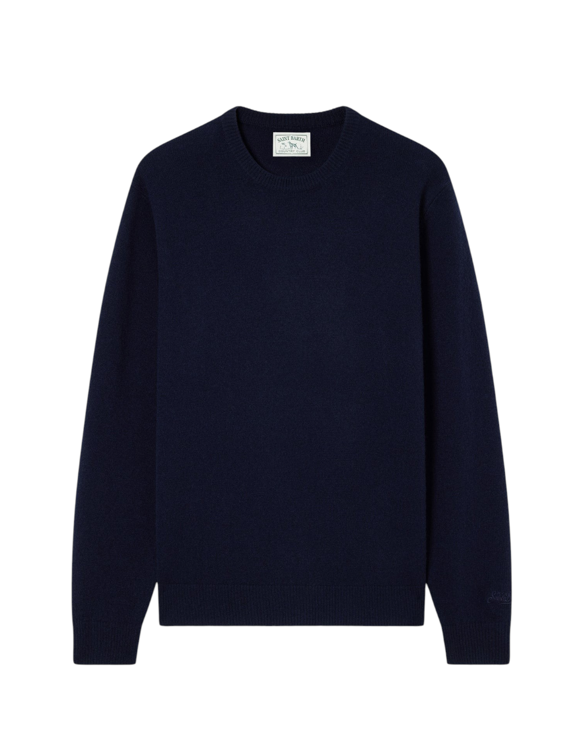 Maglione Regent Lambswool blu notte MC2 Saint Barth - fronte