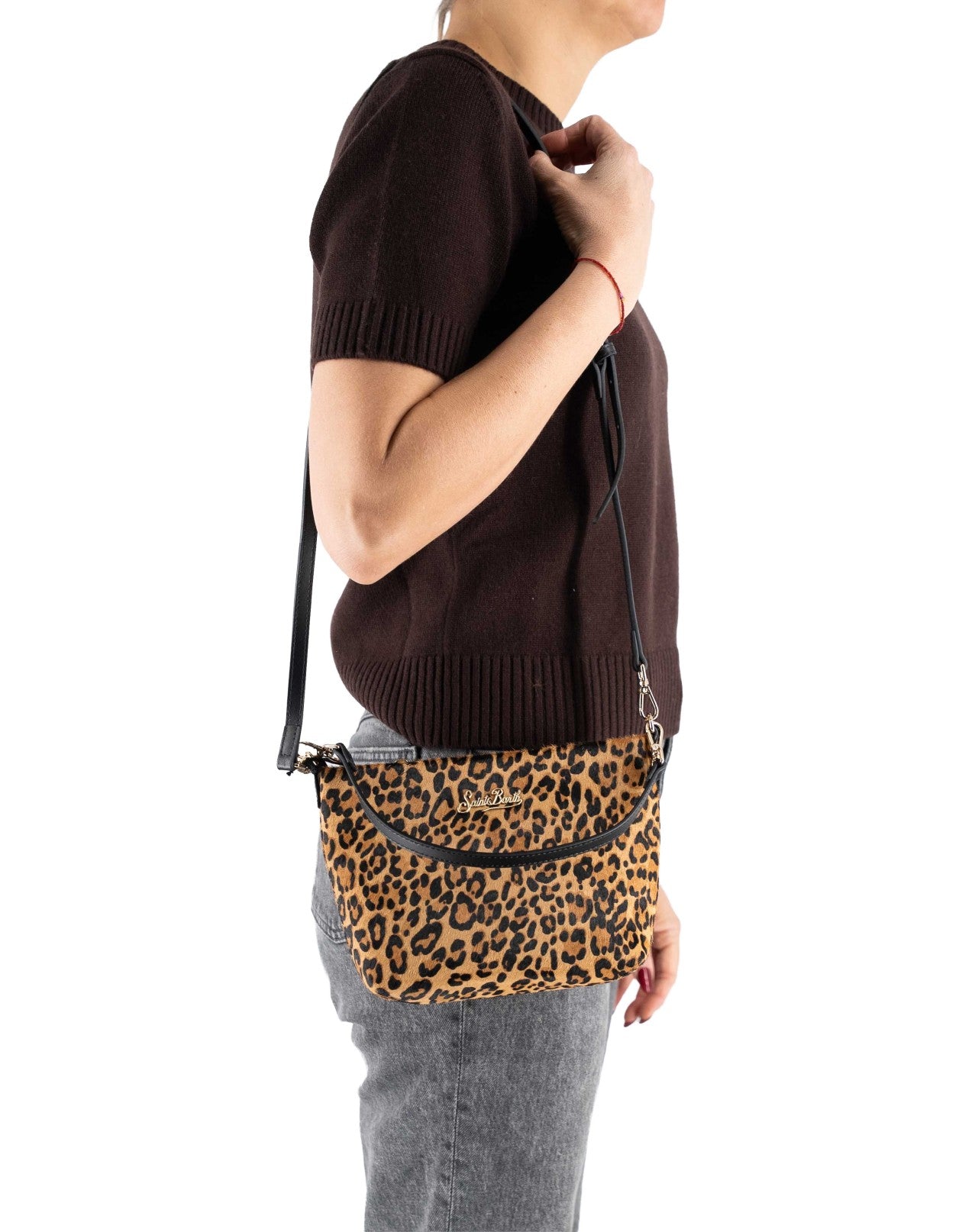 MC2 Saint Barth Aline Bag In Cavallino Stampa Animalier Leo – vista principale – Master SKU MC2_ALI0034_00501I