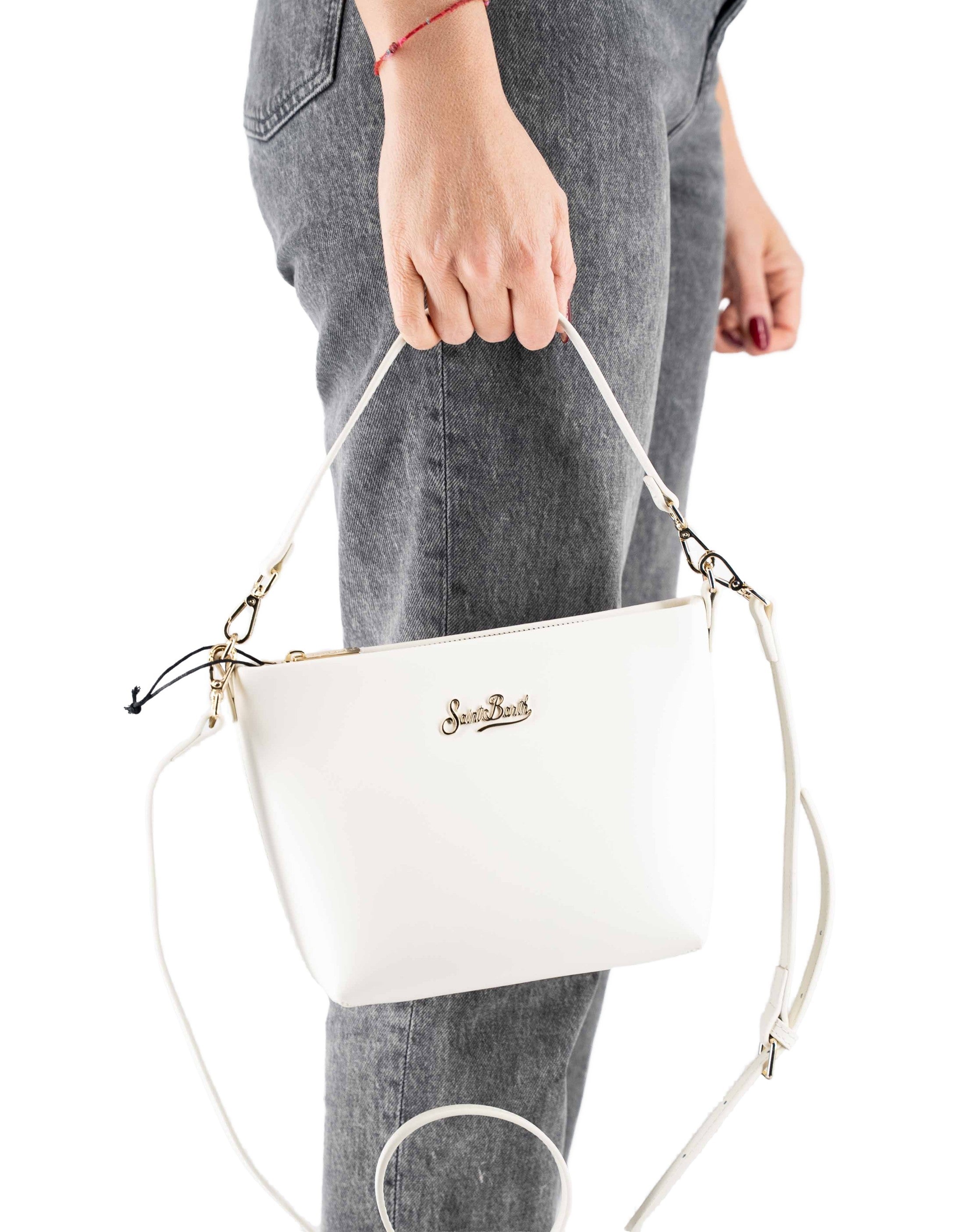 MC2 Saint Barth Aline bag In Vera Pelle Bianca – dettaglio prodotto 3 – Master SKU MC2_ALI0034_00499I