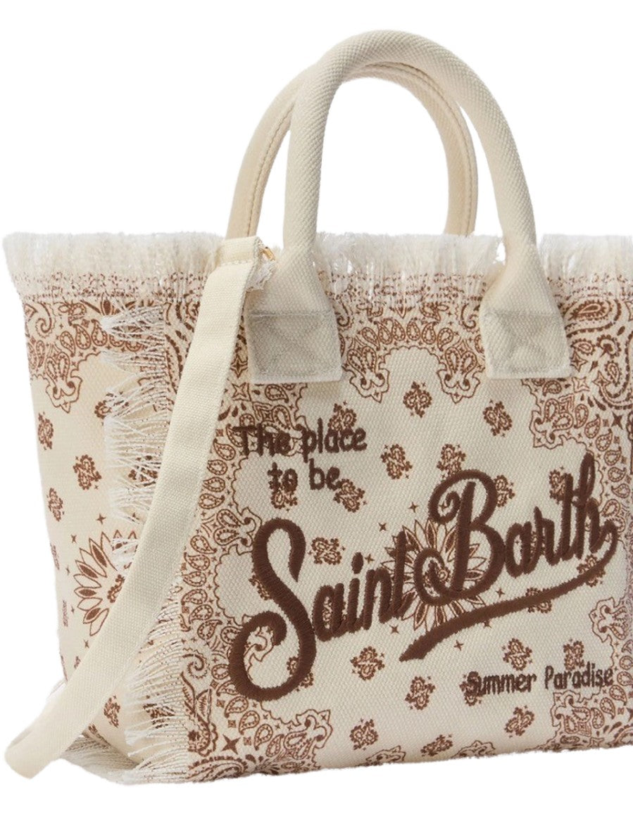 MC2 Saint Barth Borsa a Mano con Tracolla Colette Bandana Round Beige 10 Emb – dettaglio prodotto 3 – Master SKU MC2_COL0001_02565L