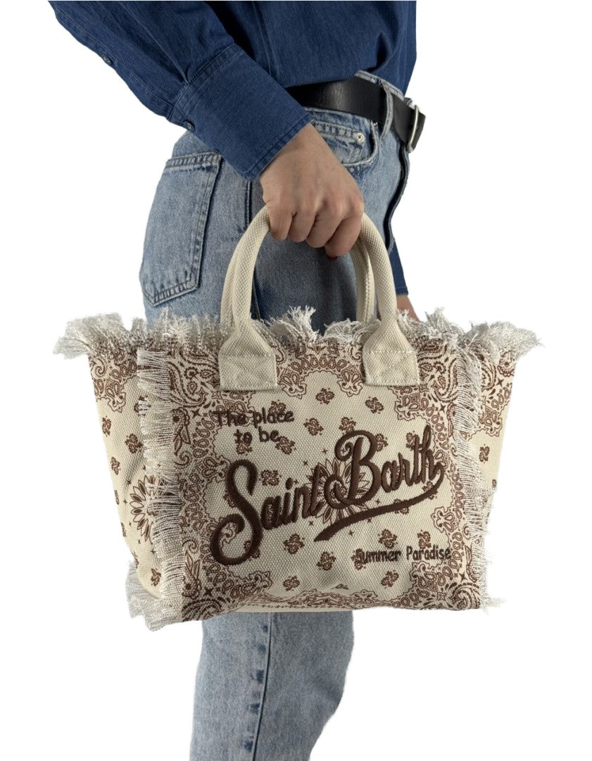 MC2 Saint Barth Borsa a Mano con Tracolla Colette Bandana Round Beige 10 Emb – dettaglio prodotto 4 – Master SKU MC2_COL0001_02565L