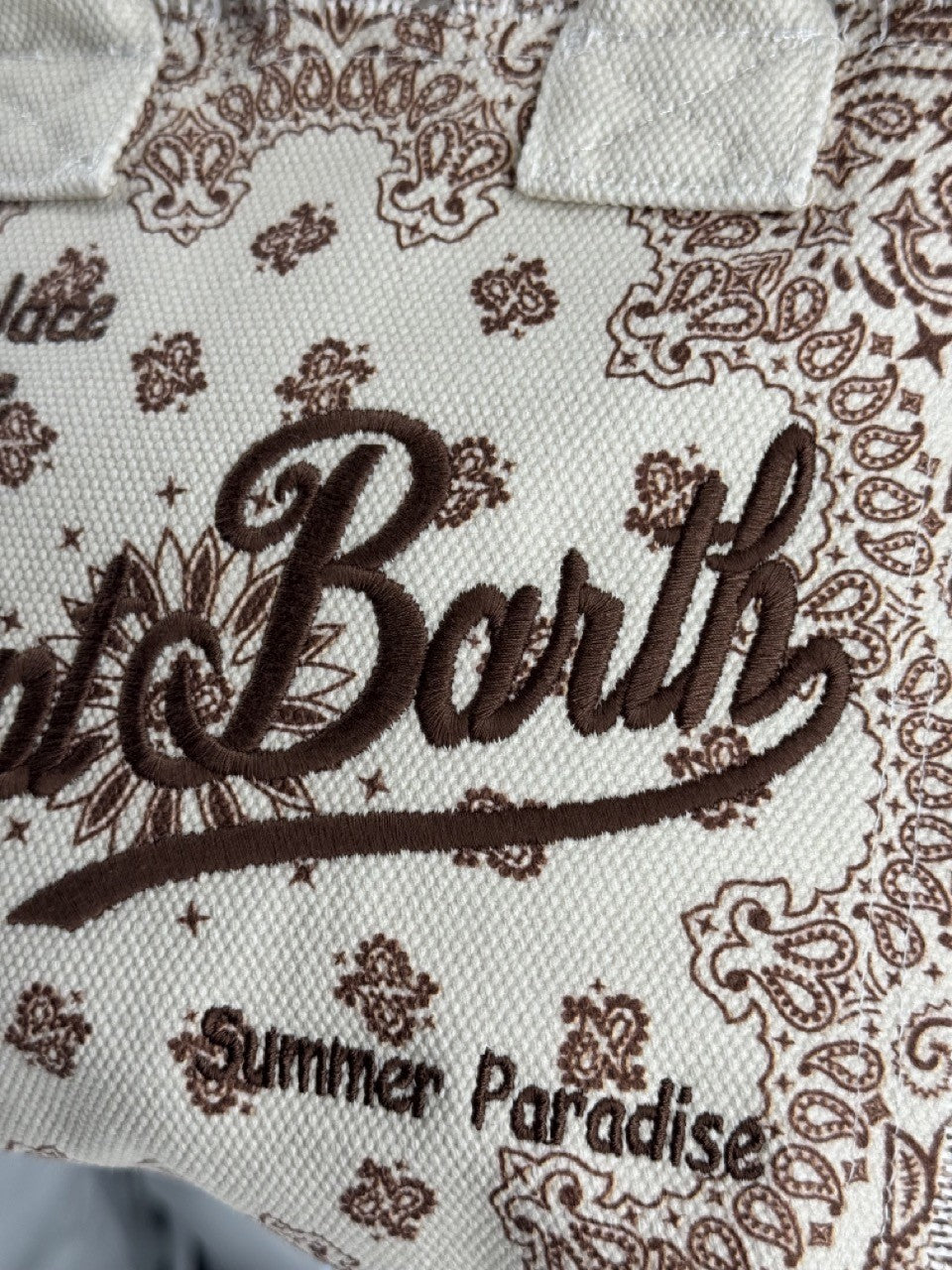 MC2 Saint Barth Borsa a Mano con Tracolla Colette Bandana Round Beige 10 Emb – dettaglio prodotto 5 – Master SKU MC2_COL0001_02565L