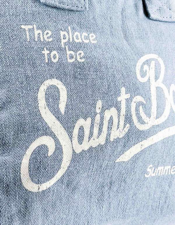 MC2 Saint Barth Borsa a Mano con Tracolla Colette Linen Denim – dettaglio prodotto 2 – Master SKU MC2_COL0018_00262L
