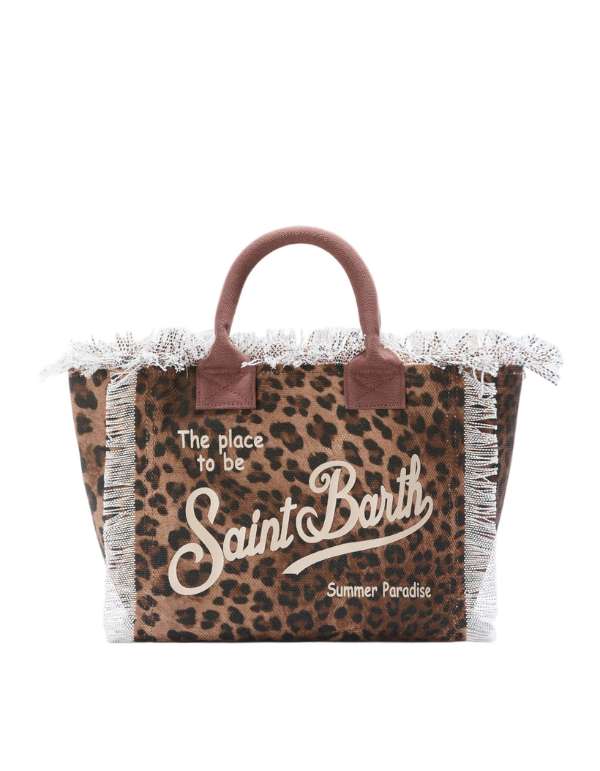 MC2 Saint Barth Borsa a Mano con Tracolla Colette Sand Leopard 19 – vista principale – Master SKU MC2_COL0001_00190L