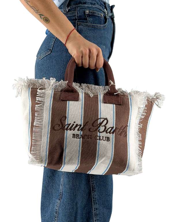 MC2 Saint Barth Borsa a Mano con Tracolla Colette Sb Beach Stripes 1918 Emb – vista principale – Master SKU MC2_COL0001_02597L