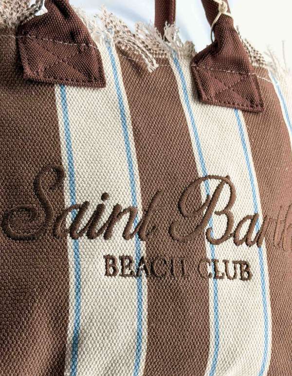 MC2 Saint Barth Borsa a Mano con Tracolla Colette Sb Beach Stripes 1918 Emb – dettaglio prodotto 2 – Master SKU MC2_COL0001_02597L