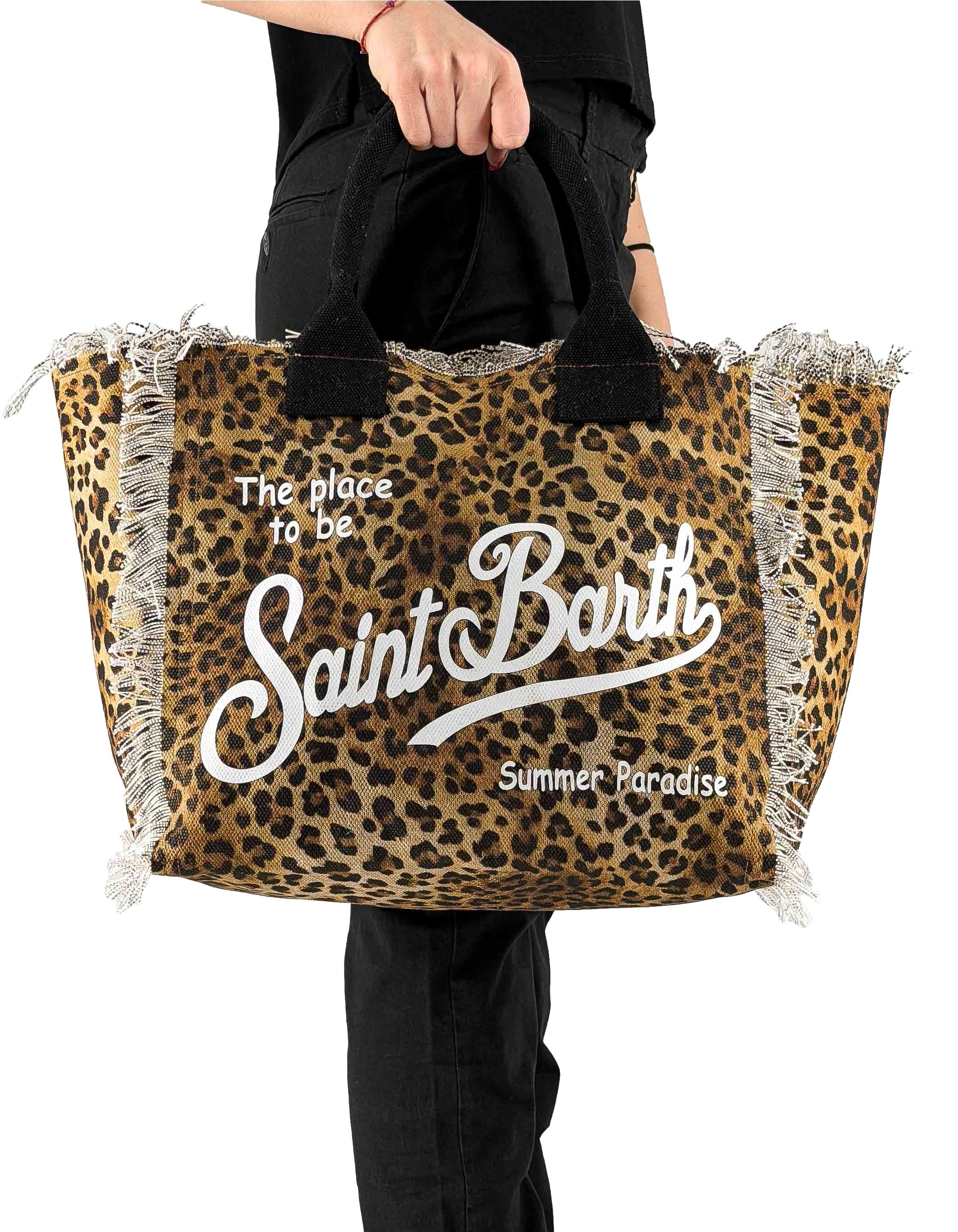 MC2 Saint Barth Borsa Vanity Sand Leopard 00 – vista principale – Master SKU MC2_VANI001_00427L
