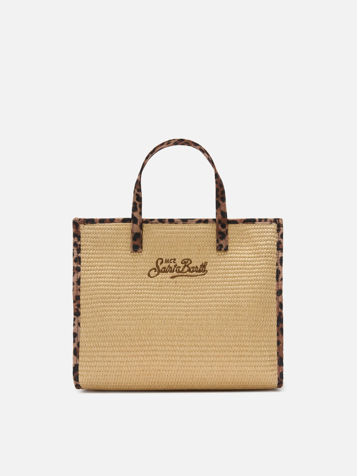 MC2 Saint Barth Borsa Vivian Mid Straw Leopard Patch Leopard 18 – dettaglio prodotto 5 – Master SKU MC2_VVID001_00369L