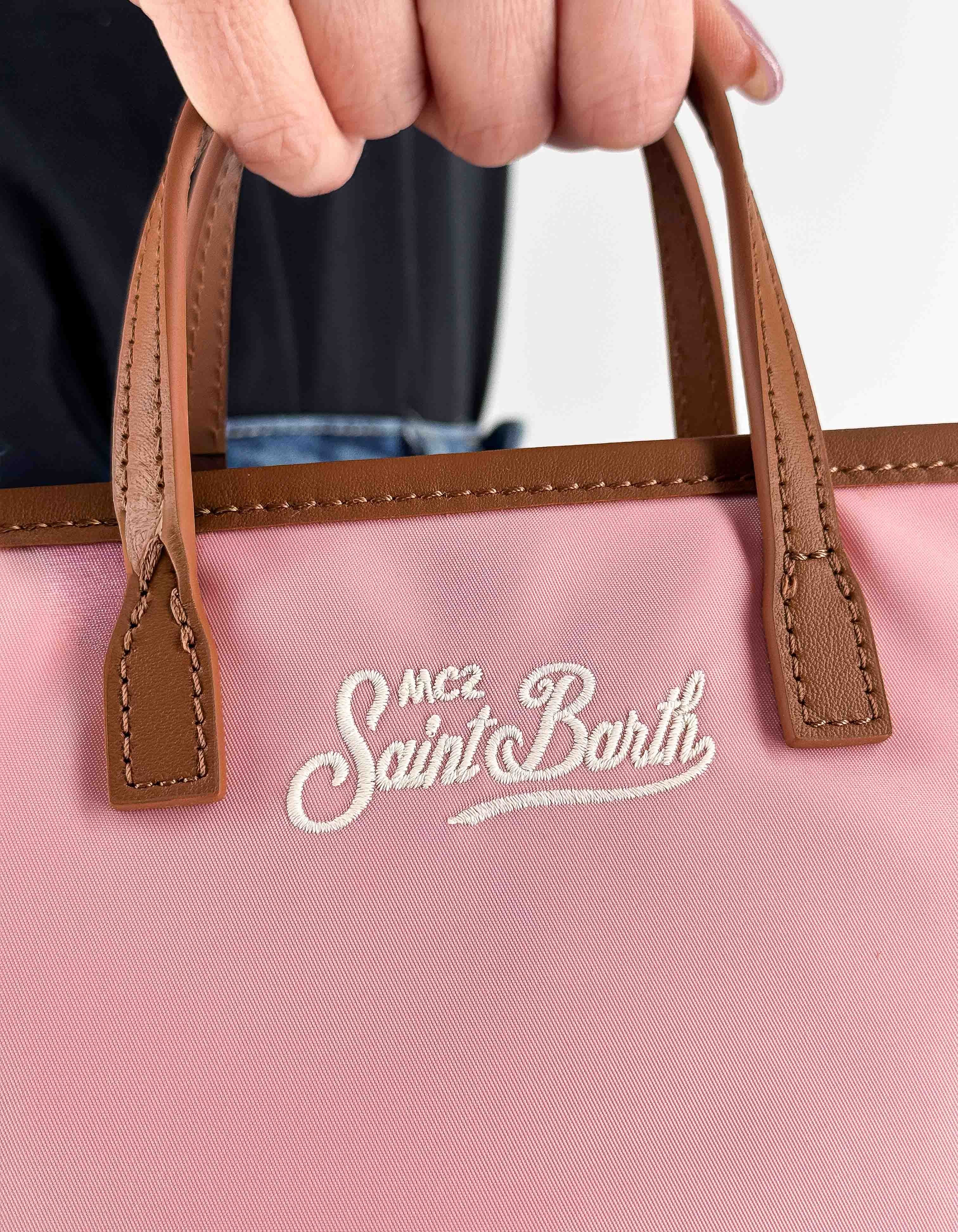 MC2 Saint Barth Borsetta City Bag Mini Nylon Rosa 2118 Emb – dettaglio prodotto 2 – Master SKU MC2_CB0005_01820L