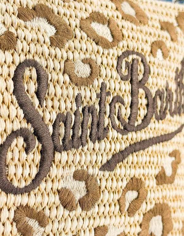 MC2 Saint Barth Borsetta Parisienne Mini Straw Leopard 18 Emb – dettaglio prodotto 2 – Master SKU MC2_PARM002_00349L