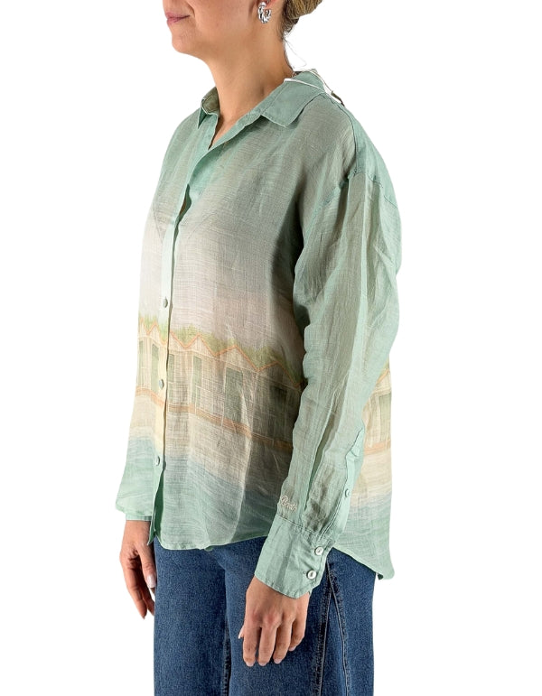 MC2 Saint Barth Camicia a Maniche Lunghe Donna Cristal Ramie Forte Cabins 53 – dettaglio prodotto 4 – Master SKU MC2_CYS0001_01325L